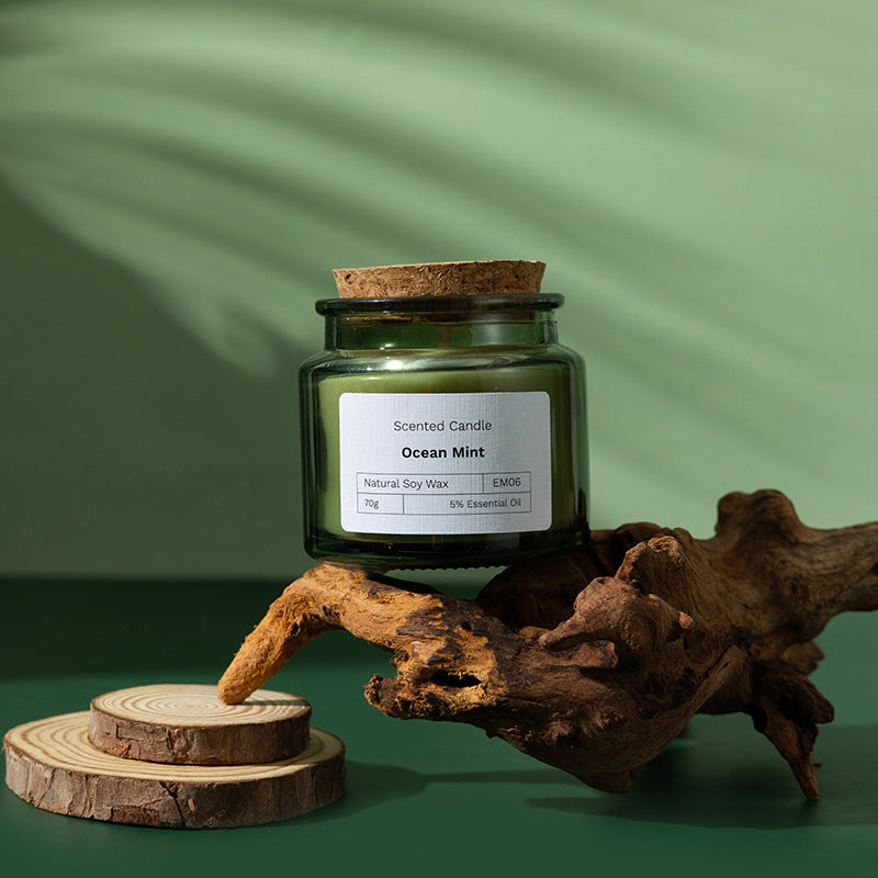 Wood Stoppered Wax Scented Candle