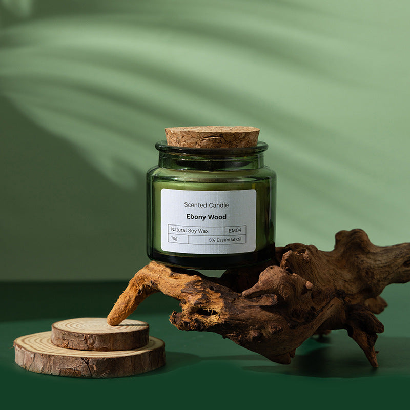 Wood Stoppered Wax Scented Candle