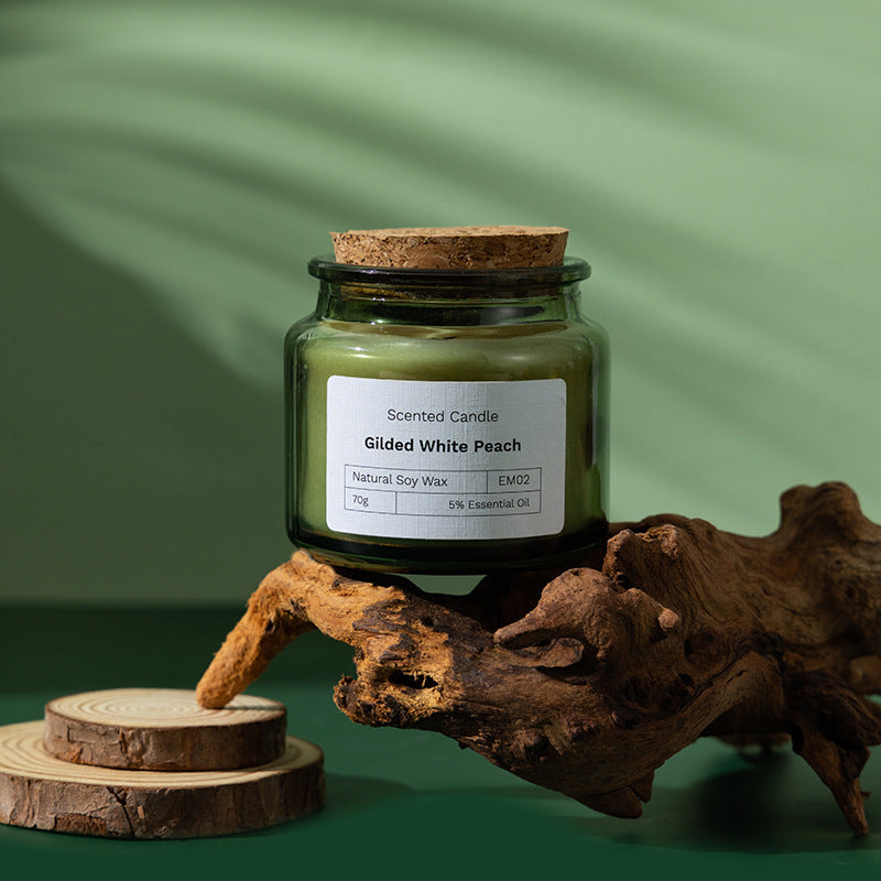 Wood Stoppered Wax Scented Candle