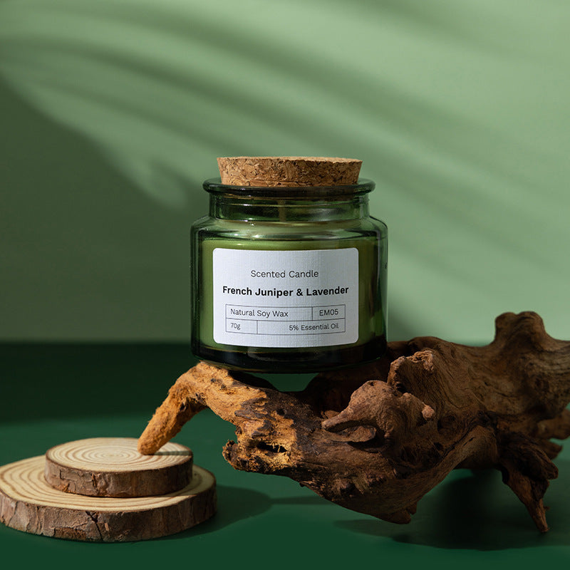 Wood Stoppered Wax Scented Candle