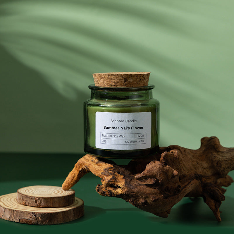 Wood Stoppered Wax Scented Candle