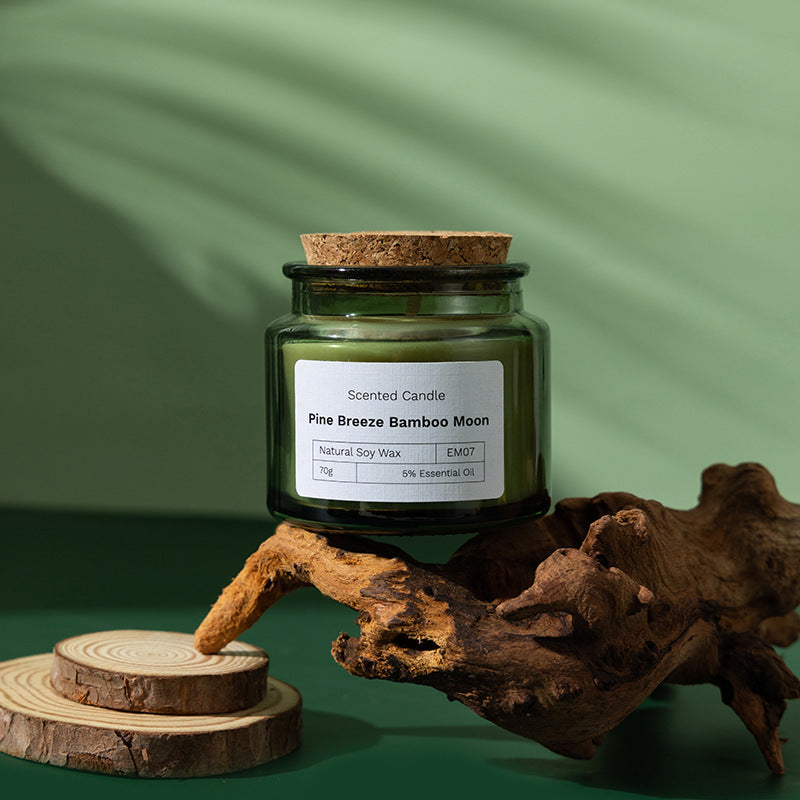 Wood Stoppered Wax Scented Candle